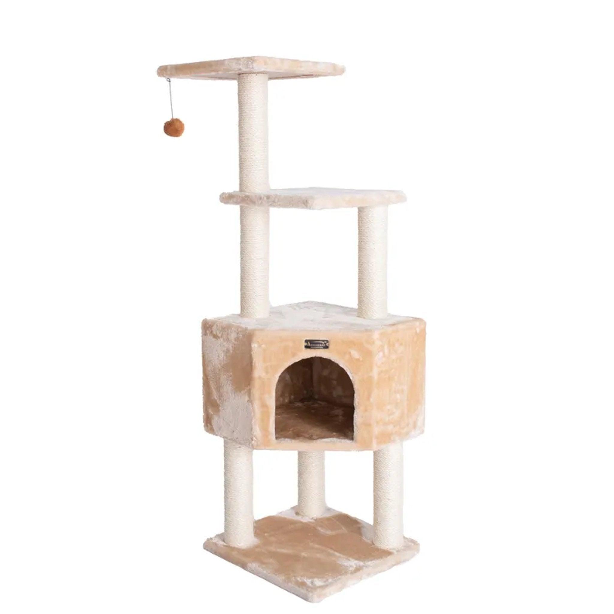 Armarkat Classic 48-Inch Cat Tower for Kittens in Beige